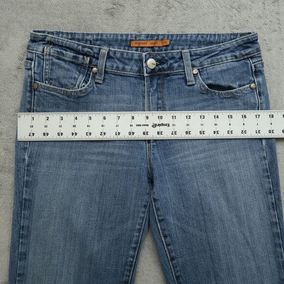 VIGOSS Jeans Junior's Size 13 Blue Mid-Rise Bootcut Denim Pants 29.5" Inseam - Picture 8 of 16